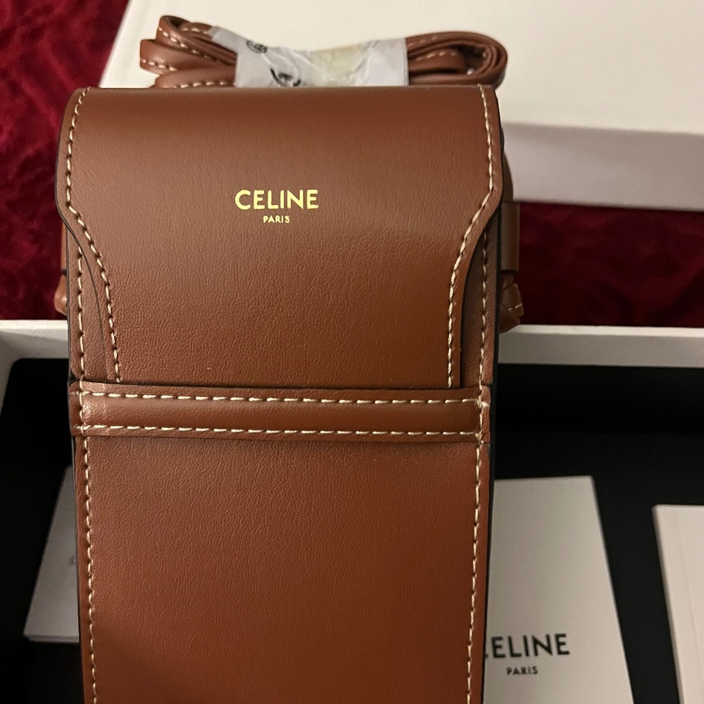 Celine leather phone case / sunglasses bag - Picture 1 of 6